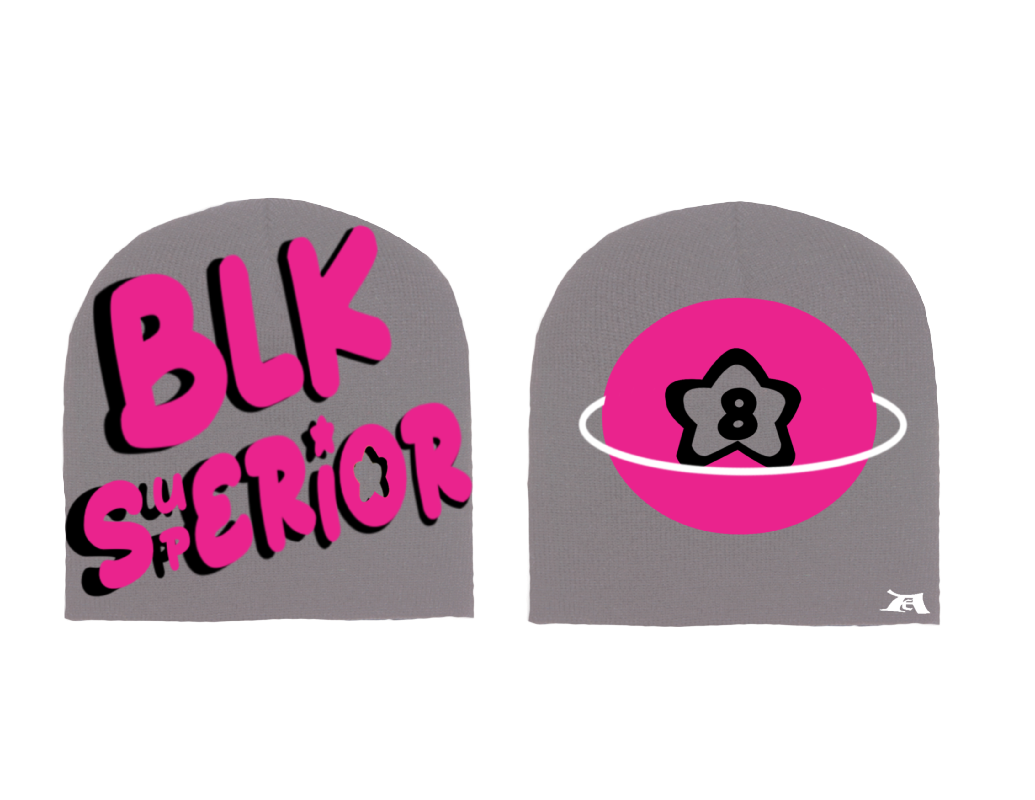 Pink & Grey Beanie ♰